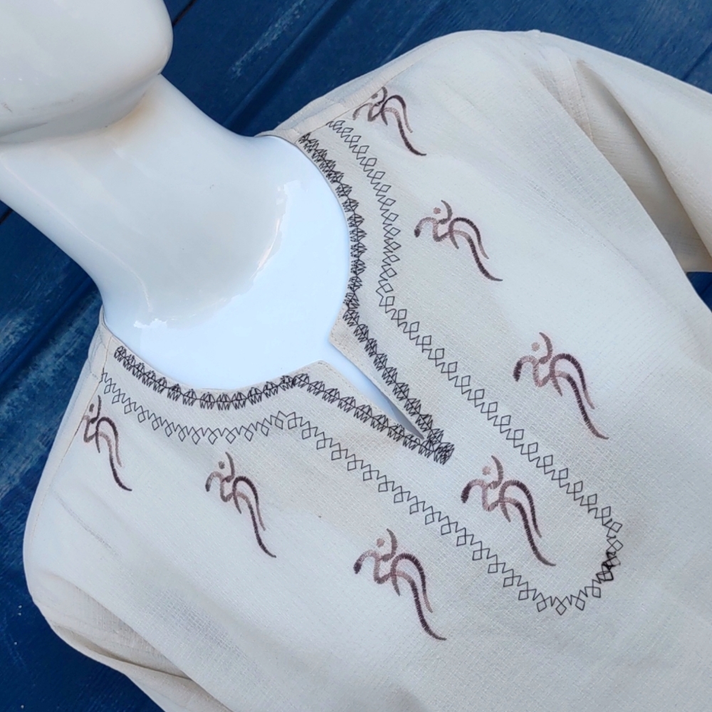 Star Ladies Luxury V Neck Embroidered Top